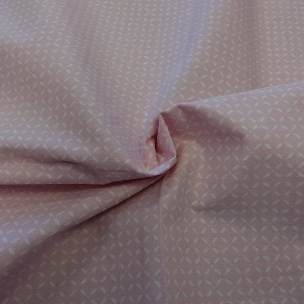tessuto cotone fantasia fiori geometrici rosa tessuti cotone fantasia shop prodotti sito merceria il mio lavoro