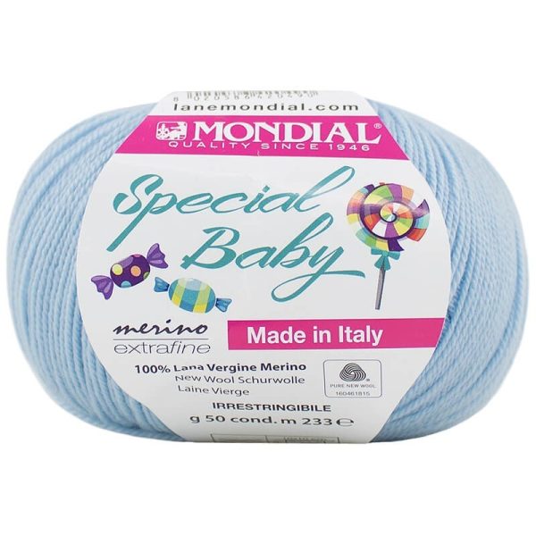special baby mondial filati pura lana 303 azzurro shop online prodotti sito merceria il mio lavoro