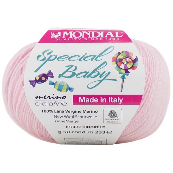 special baby mondial filati pura lana 837 rosa shop online prodotti sito merceria il mio lavoro