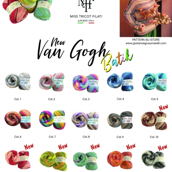 van gogh batik microfibra miss tricot shop online prodotti sito merceria il mio lavoro