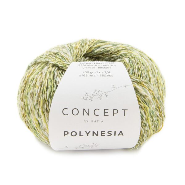polynesia cotone lino katia filati 207 verde senape shop online prodotti sito merceria il mio lavoro