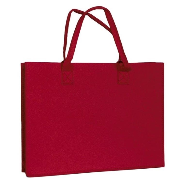 borsa in feltro da decorare rossa shop online prodotti sito merceria il mio lavoro