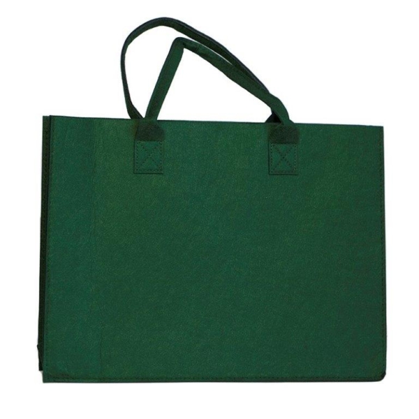 borsa in feltro da decorare verde shop online prodotti sito merceria il mio lavoro
