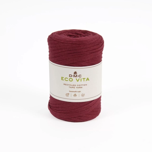 fettuccia cotone eco vita tape yarn dmc 05 rosso shop online prodotti sito merceria il mio lavoro