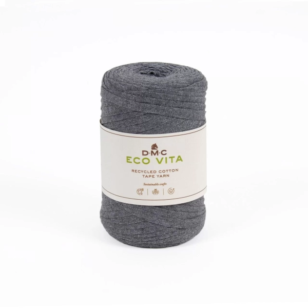 fettuccia cotone eco vita tape yarn dmc 122 grigio scuro shop online prodotti sito merceria il mio lavoro